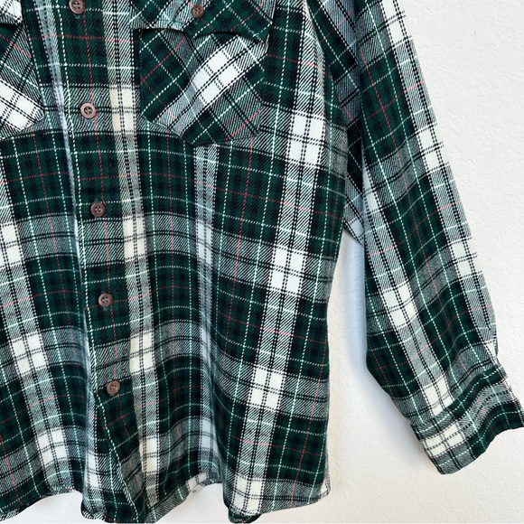 JCPenney The Men’s Shop Acrylic Flannel Plaid Shirt XL - Picture 10 of 14